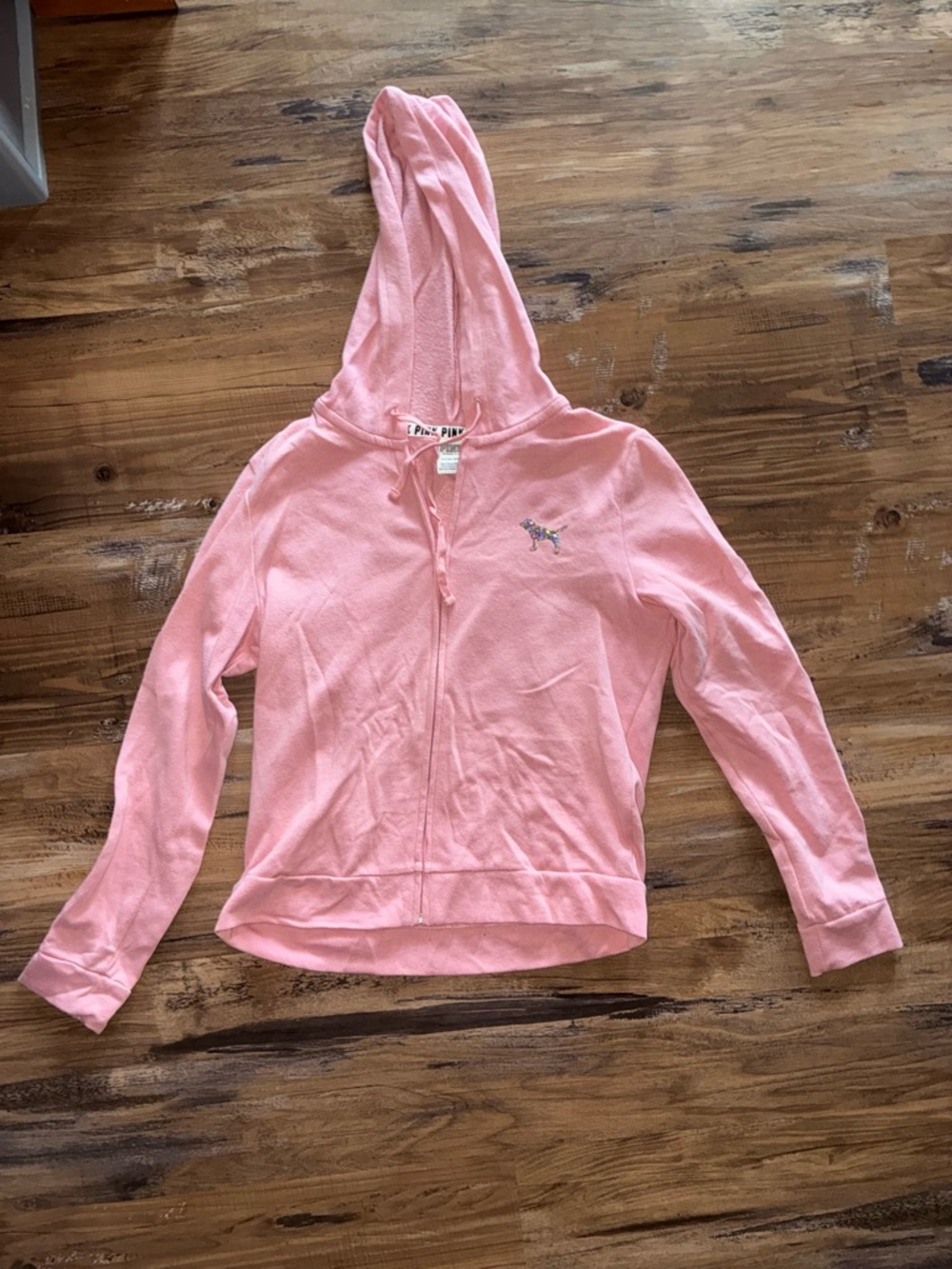 Victoria's Secret Pink Light Pink Zip-Up Hoodie